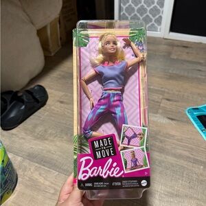 Barbie Yoga Doll with Pink and Purple Outfit